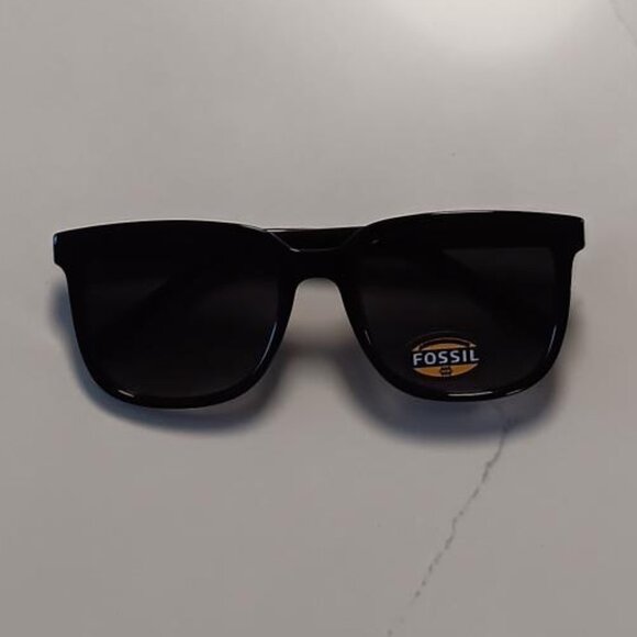 FOSSIL Sunglasses Black Frame and Lens FW218 NEW - Picture 4 of 10